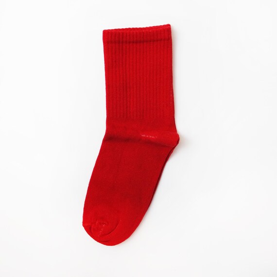 Calcetines rojos de mujer, calcetines deportivos, calcetines de Navidad,  rellenos de calcetines, calcetines de vestir para tacones, idea de regalo  del día de San Valentín, calcetines básicos sólidos -  España