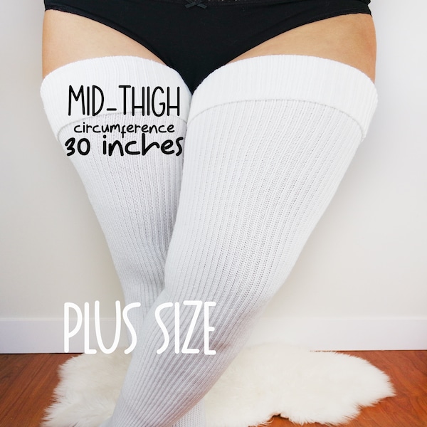 Plus Size Thigh High Socks Etsy