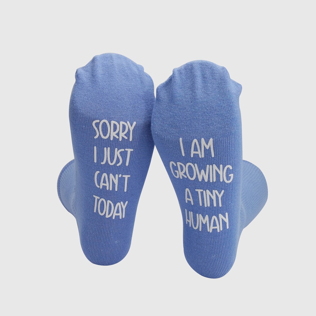 Boy Mom Socks, Pregnant Mom Gift, Growing a Tiny Human Pregnancy, Baby