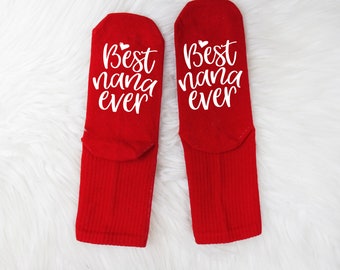 Best Nana Ever Socks, Mothers Day Gift for Nana Socks, Mothers Day Gift for Grandma, If You Can Read This Saying Socks, Gift for Grandmother