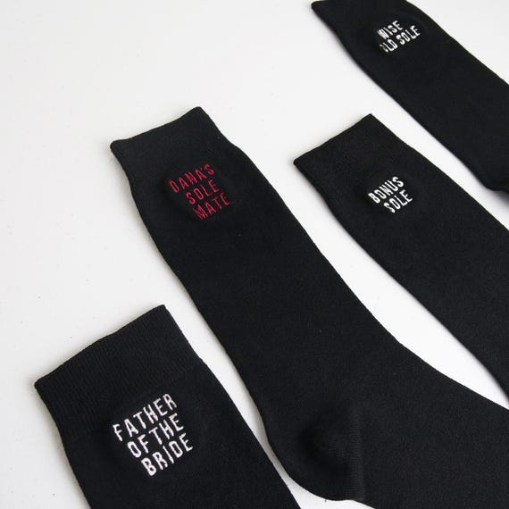 Embroidered Groomsman Dress Sock, Personalized Monogrammed Socks, Custom  Name Gifts, Personable Groom, Best Men, Father of the Bride - Etsy Israel