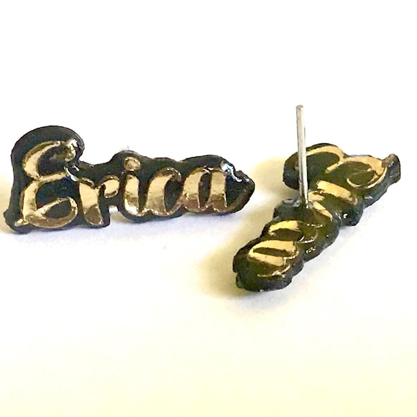 Personalized Name Stud earrings