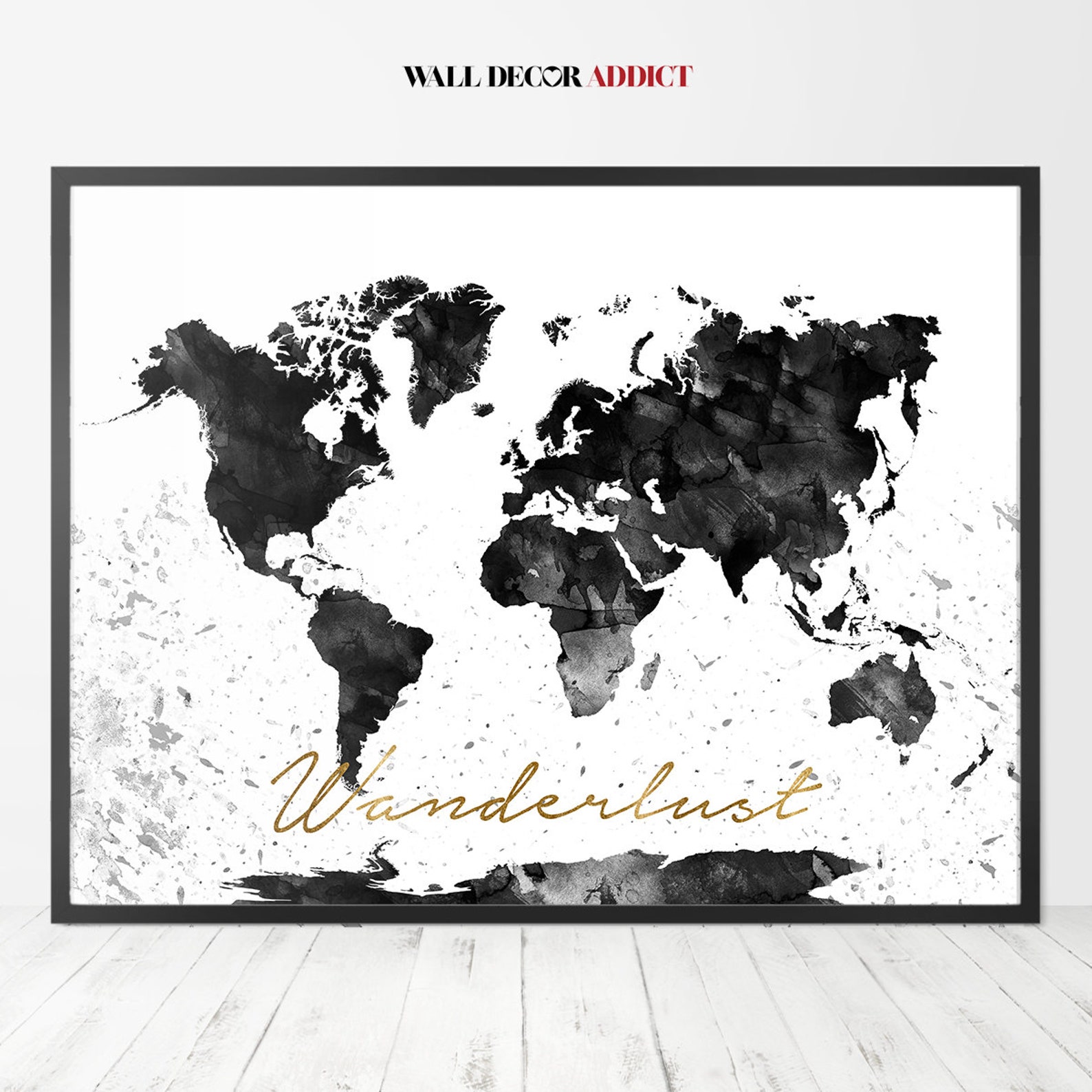 World Map Art Print World Map Poster World Map World Map - Etsy