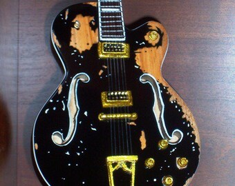 RANCID TIM ARMSTRONG Mini Guitar Memorabilia Free Stand Display Gift