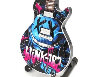 BLINK 182 Mini Guitar Display Free Stand Gift