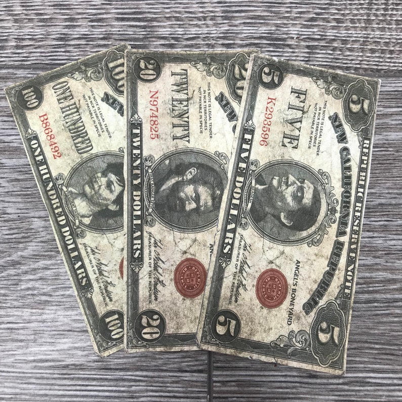 Unofficial Fallout Money NCR Dollars & Caps | Etsy
