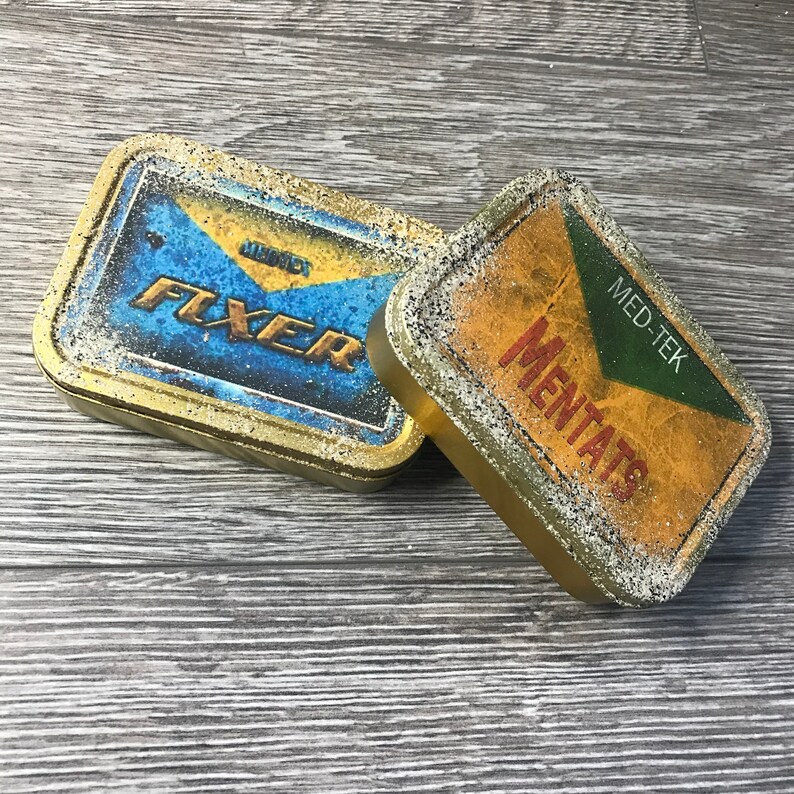 Fallout Inspired Mentats And Fixer Tobacco Tins Etsy Fallout Inspired Mentats And Fixer Tobacco Tins Etsy