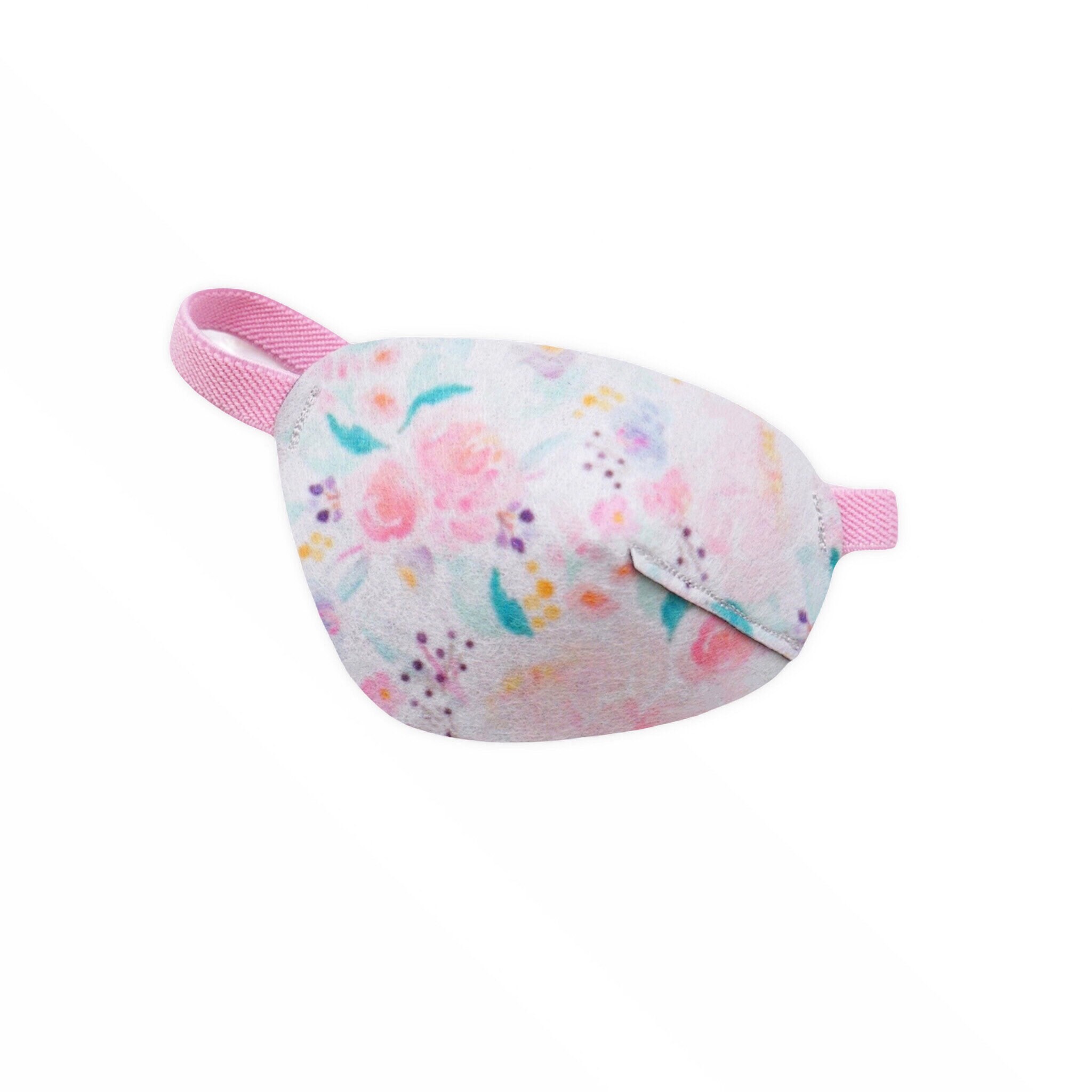 Occluder whis flowers. Eye patch With Pony Patch for Etsy