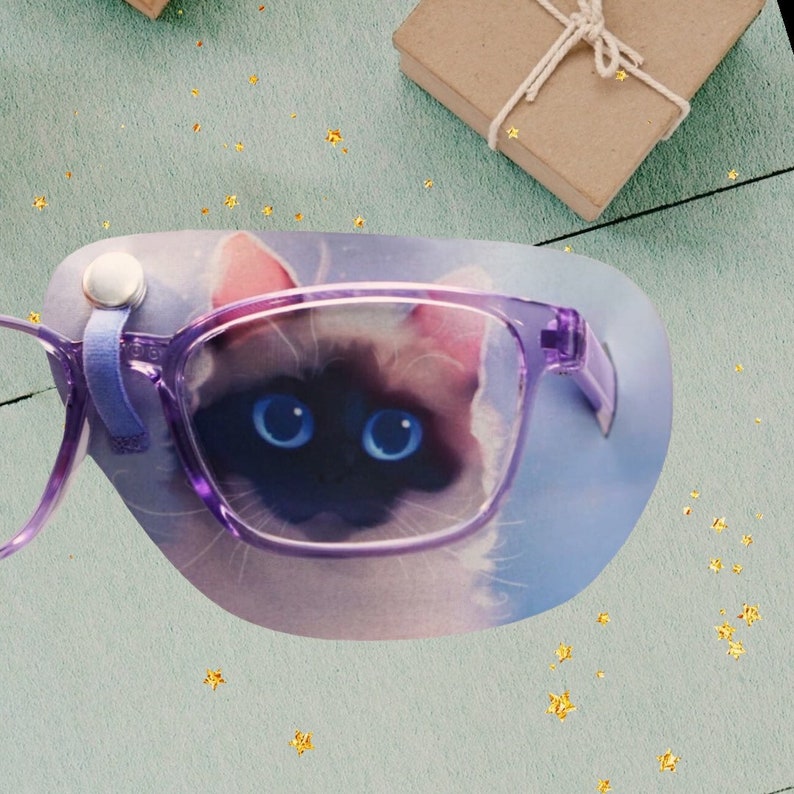 Augenklappe mit Katze Zur Behandlung von Amblyopie faulem | Etsy