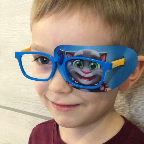 Eye patch with cat. For treatment of amblyopia lazy eye Etsy