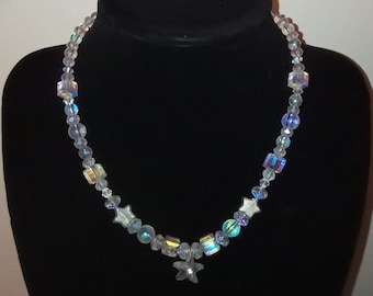 crystal star necklace (handmade)