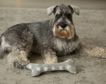 Pluszowa wełniana zabawka w kształcie kości dla psa, prezent dla nowego szczeniaka, wełniana zabawka w kształcie kości dla psa, wełniane zabawki dla zwierząt, zabawka dla psa, stylowa zabawka dla psa, organiczne pluszowe zabawki