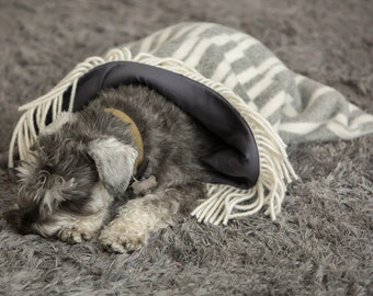 Legowisko dla psa, legowisko z wełny owczej dla szczeniaka, kocyk dla psa, ciepła mata do spania, torba podróżna dla zwierzaka, prezent dla psa