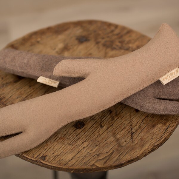 Plush wool dog toy tree branch, new puppy toy gift, organic soft handmade dog toy for puppy