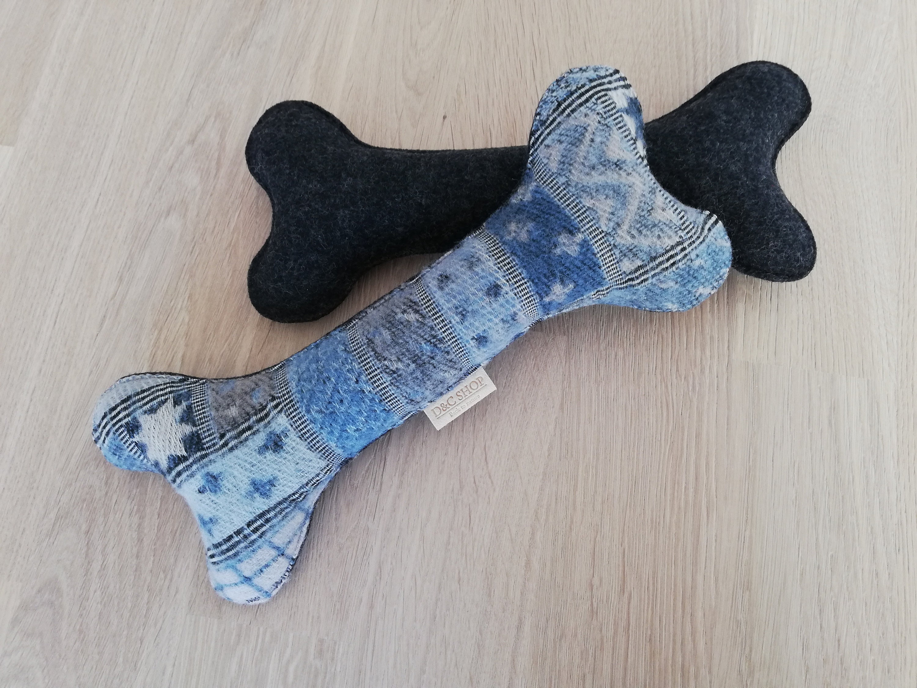 Dog toy plush bone pet toys dog toys bones handmade small Etsy 日本