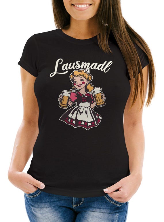 MoonWorks Maglietta Donna Lausmadl Dirndl – Costume Tradizionale Bavarese Per Oktoberfest