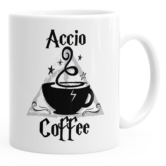 Coffee Cup Saying Accio Coffee Teacup Ceramic Cup Moonworks - Etsy Canada