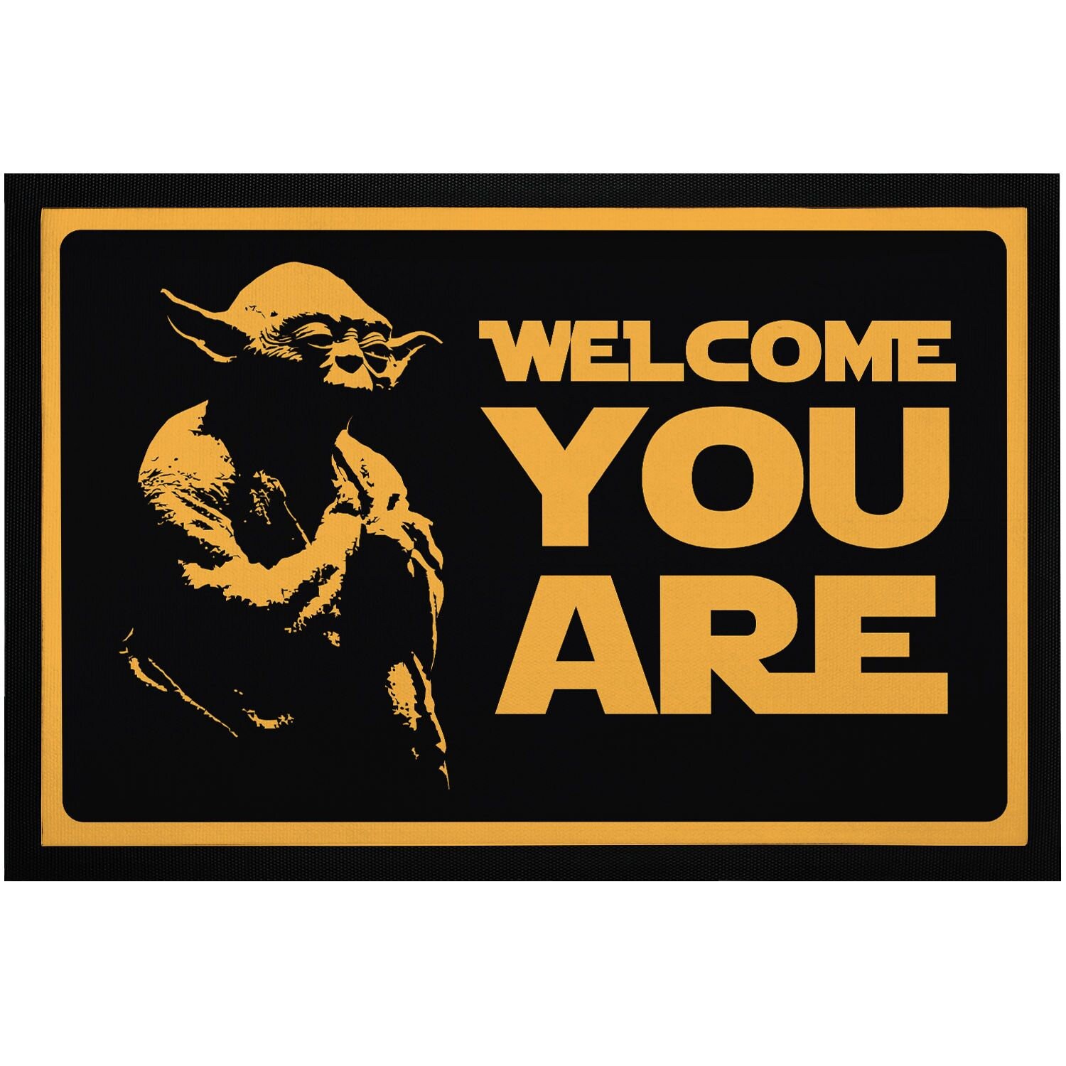 Doormat With Saying Welcome to the Dark Side Film Parody Non-slip