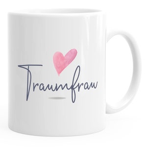 Coffee Cup Dream Woman Gift Mug for Girlfriend Woman Heart Partner Cup Love Gift MoonWorks®