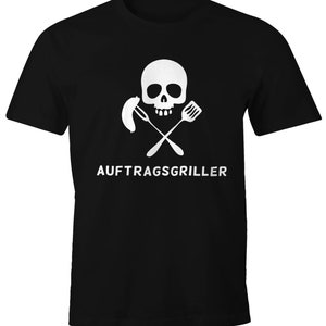 Men&#39;s T-Shirt Order Griller Funshirt Grill Shirt BBQ FunShirt Skull Moonworks