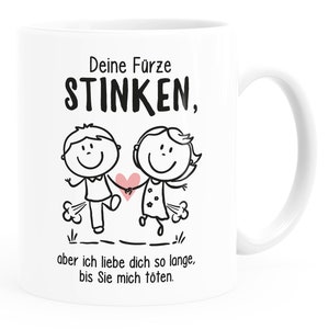 Coffee cup Your farts stink but I love you gift friend man funny declaration of love Moonworks®
