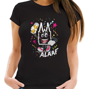 Women&#39;s T-Shirt Carnival Alaaf Cologne Cathedral Replacement Costume Last Minute Carnival Costume Funshirt Moonworks®