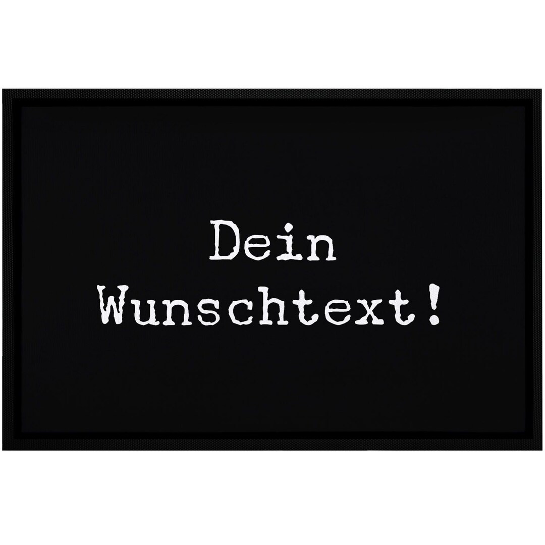 MoonWorks® Flughafen-Fußmatte „Arrivals/Departures“ – Witzig, Rutschfest, Waschbar, 60x40 Cm, Weiß