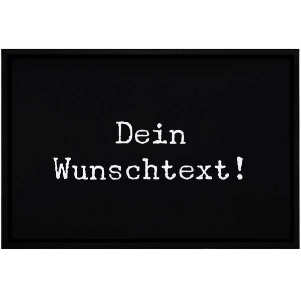 personalisierte Fußmatte mit Wunschtext eigener Text personalisierbares Geschenk rutschfest & waschbar Moonworks®