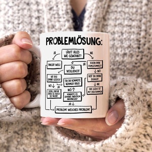 Kaffee-Tasse mit Spruch Arbeit Job Problemlösung Grafik Aufdruck Bürotasse lustige Kaffeebecher MoonWorks® Bild 6