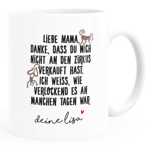 Coffee cup gift for mom daughter son saying funny personalized with name children Moonworks®