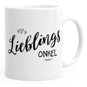 Coffee Mug Gift Mug Cup Favorite Uncle Gift Family Uncle MoonWorks® Monochrome
