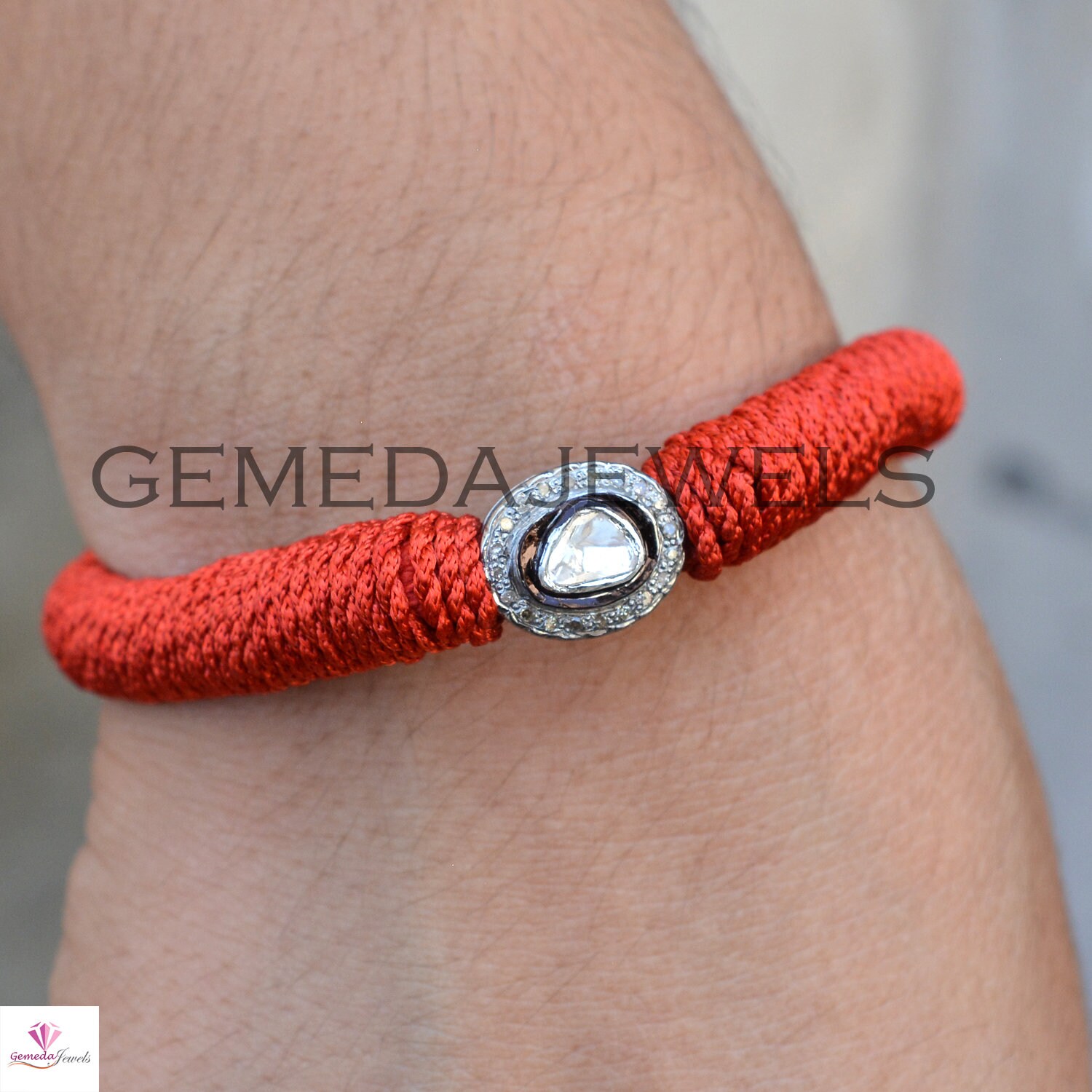 Genuine Rose Cut Polki Diamond Bracelet Pave Diamond Jewelry Etsy