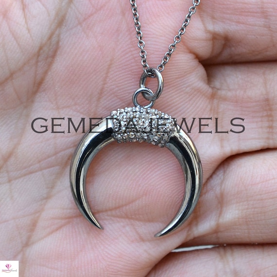 Sterling Silver Small Horn On Ring Pendant Sterling Silver Small Horn On Ring Pendant