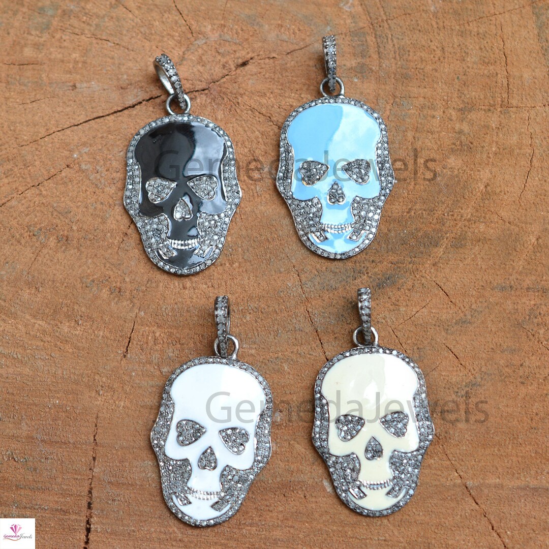 Angel Skull Diamond Pendant