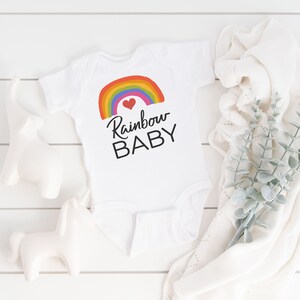 Rainbow Baby Bodysuit, Baby shower gift, Cute Baby Bodysuit, Rainbow Shirt, New Baby, Gender Neutral