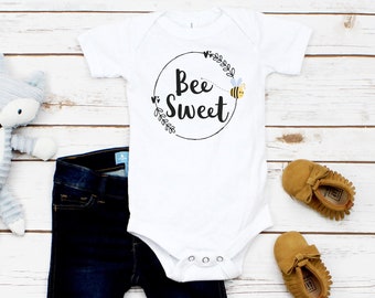 Bee Baby Clothes, Bee Baby Outfit, Bee Sweet, Baby Girl Clothes, Baby shower gift, Cute Baby Clothes, New Baby Gift, Bee Kind