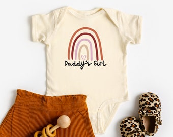 Daddy's Girl, Daddy's Girl Shirt, Baby Girl Clothes, Rainbow Baby Bodysuit, Dad Gift, New Baby Gift, Baby Girl Outfit, Baby shower gift