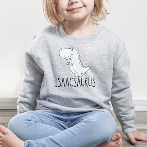 Dinosaur Sweatshirt, Toddler Boy Clothes, Toddler Dinosaur, T Rex Clothes, Crewneck Sweatshirt for Boys, Toddler Boy Clothes, Personalized