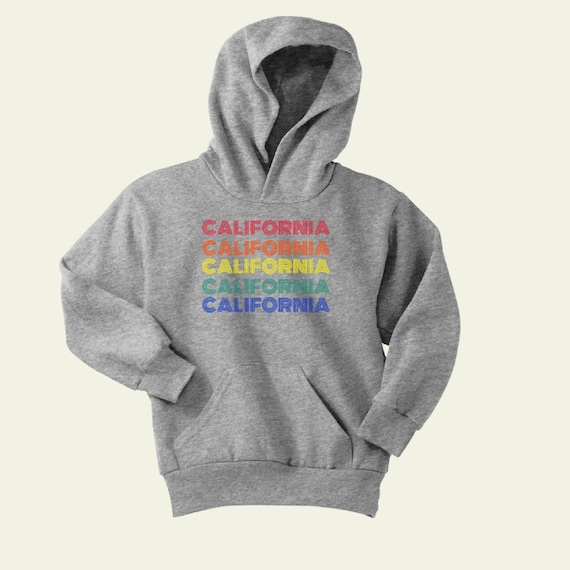 California Kids Sweatshirt Retro Kids Clothes Youth Sweatshirts Kids California Sweatshirt Kids Hoodies California Grown Etsy