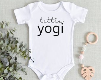 Little Yogi, Baby Yoga Shirt,  Yoga Baby Clothes, Baby shower gift, Yoga for Baby, Yoga Baby Gift, Yoga Mom, New Baby Gift for Yoga Lover