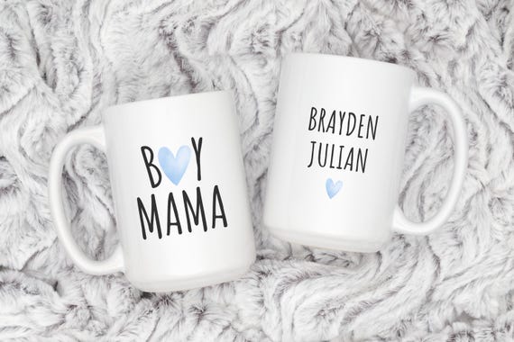 Boy Mama Mug, Personalized Boy Mama Mug, Custom Mom Mugs, Mom Mug with Names, Mother's Day Mug, Gift for Boy Mama, Coffee Mug Mom of Boys