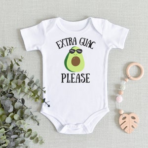 Funny Baby Shirt, Avocado Baby, Food Baby Shirt, Baby shower gift, Gender Neutral Baby Clothes, Baby Gift, Guacamole Baby Shirt