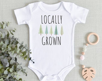 Baby Boy Clothes, Baby shower gift, Nature Baby Clothes, Locally Grown Baby, Gender Neutral Baby Outfit, Coming Home Outfit, Newborn Clothes