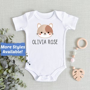 Personalized Baby Outfit, Name Baby Gift, Animal Baby Clothes, Baby Animal Bodysuit, Newborn Gift, Cute Baby Clothes, Coming Home Outfit