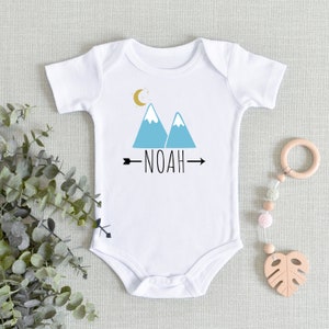 Personalized Name Baby Bodysuit, Little Explorer, Baby shower gift, Camping Baby, New Baby Gift, Baby Camping Clothes, Adventure Baby