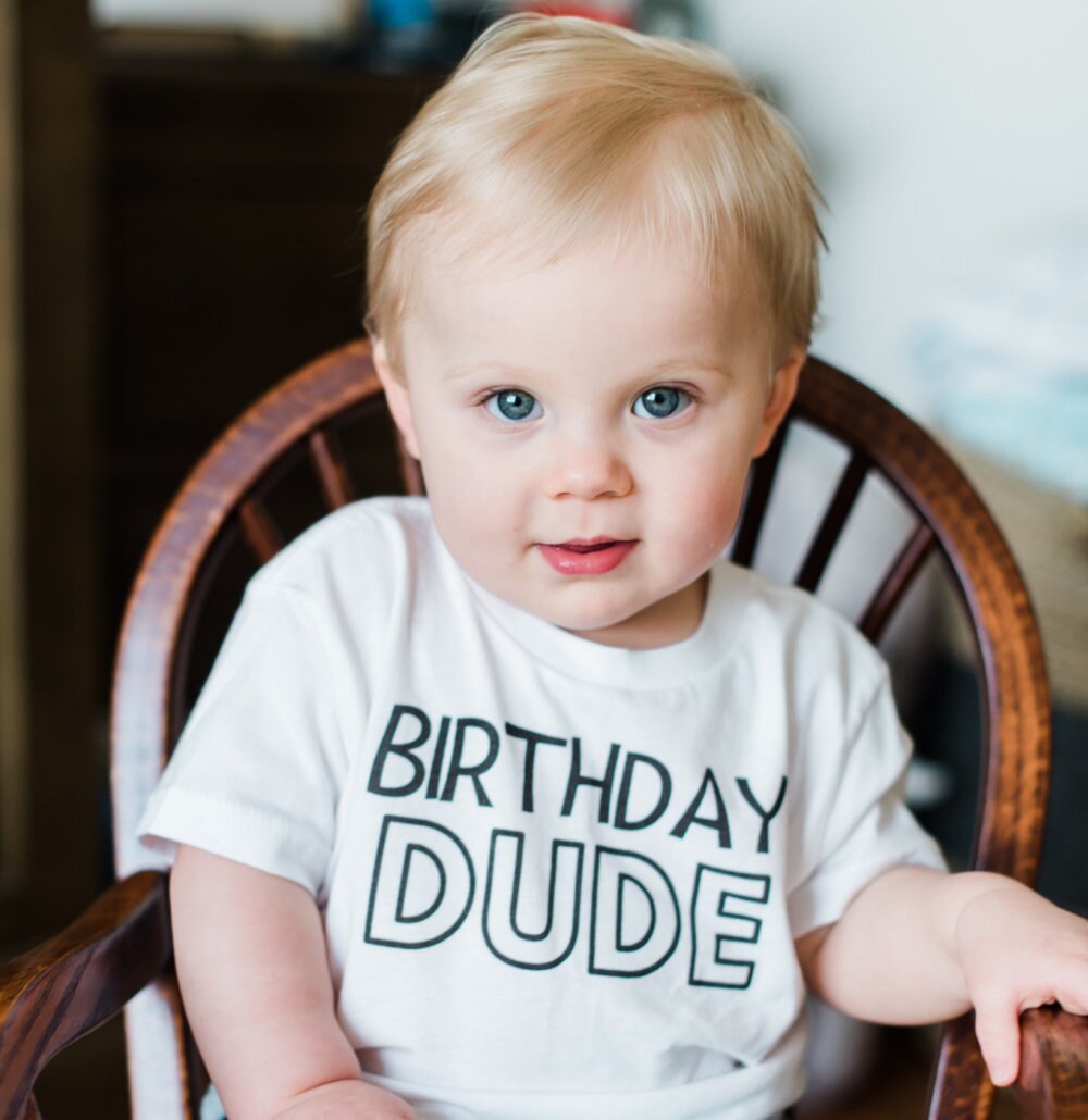 Birthday Dude Birthday Boy Shirt Toddler Birthday Shirt for Etsy UK