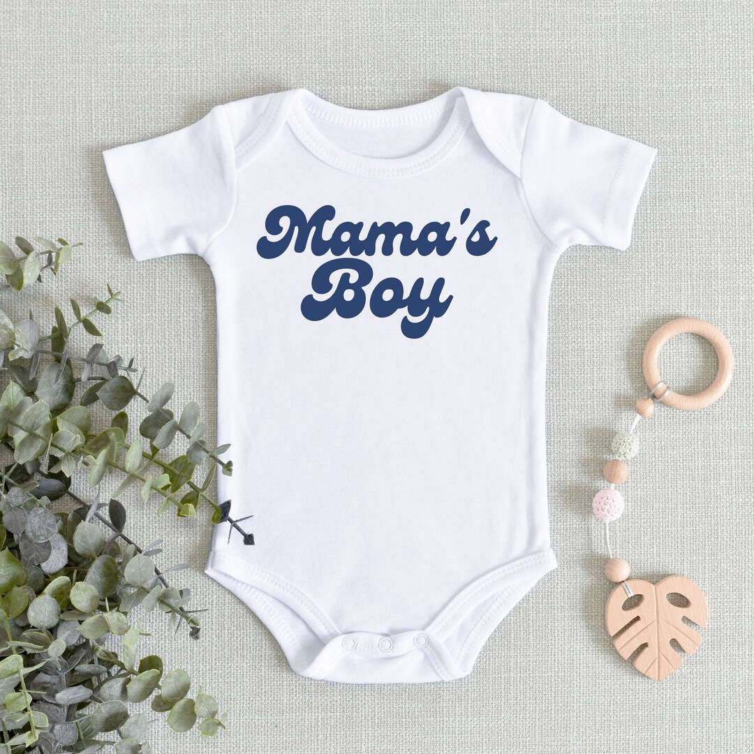 Mama's Boy Shirt, Retro Mama's Boy, Baby Shower Gift, Baby Boy Clothes ...