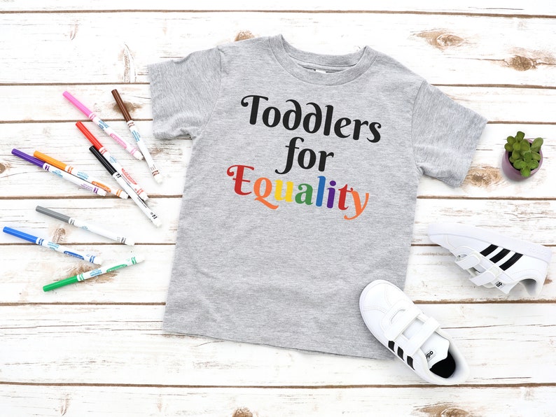 toddlers for equality feminist t-shirt for toddlers image