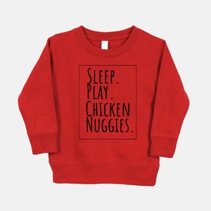 Toddler Boy Sweatshirt, Funny Toddler Clothes, Toddler Birthday Gift, Chicken Nuggets Shirt, Trendy Toddler, Sweatshirts for Toddlers