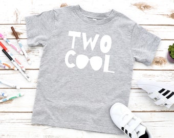 Toddler Second Birthday Shirt, Two Cool Birthday, Boy 2nd Birthday, 2nd Birthday Outfit, Boy 2T Shirt, Toddler Boy Birthday Gift Present